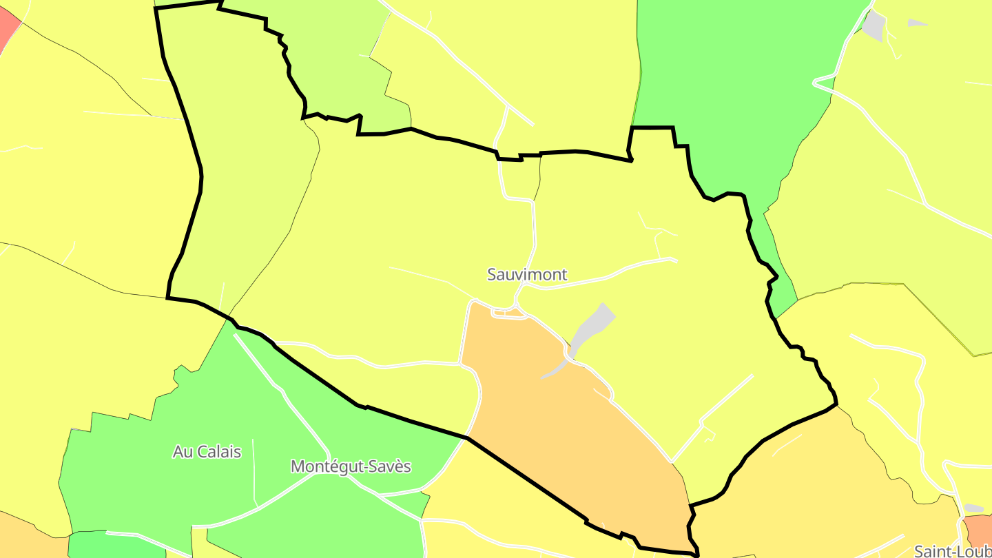 Carte des prix de l'immobilier Sauvimont