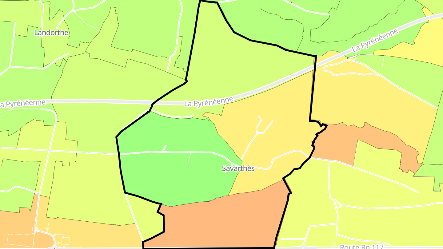 Carte des prix de l'immobilier Savarthès