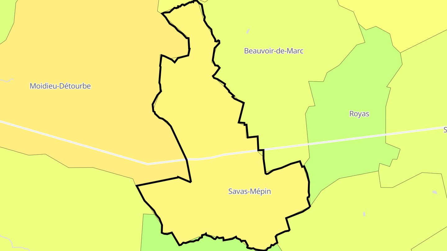 Carte des prix de l'immobilier Savas-Mépin