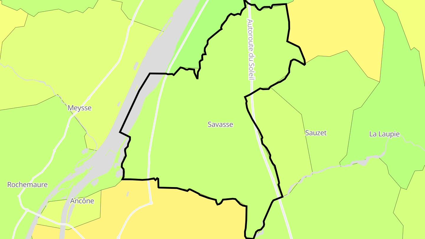 Carte des prix de l'immobilier Savasse