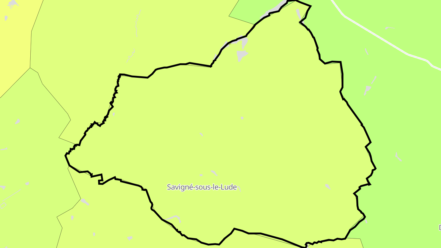 Carte des prix de l'immobilier Savigné-sous-le-Lude