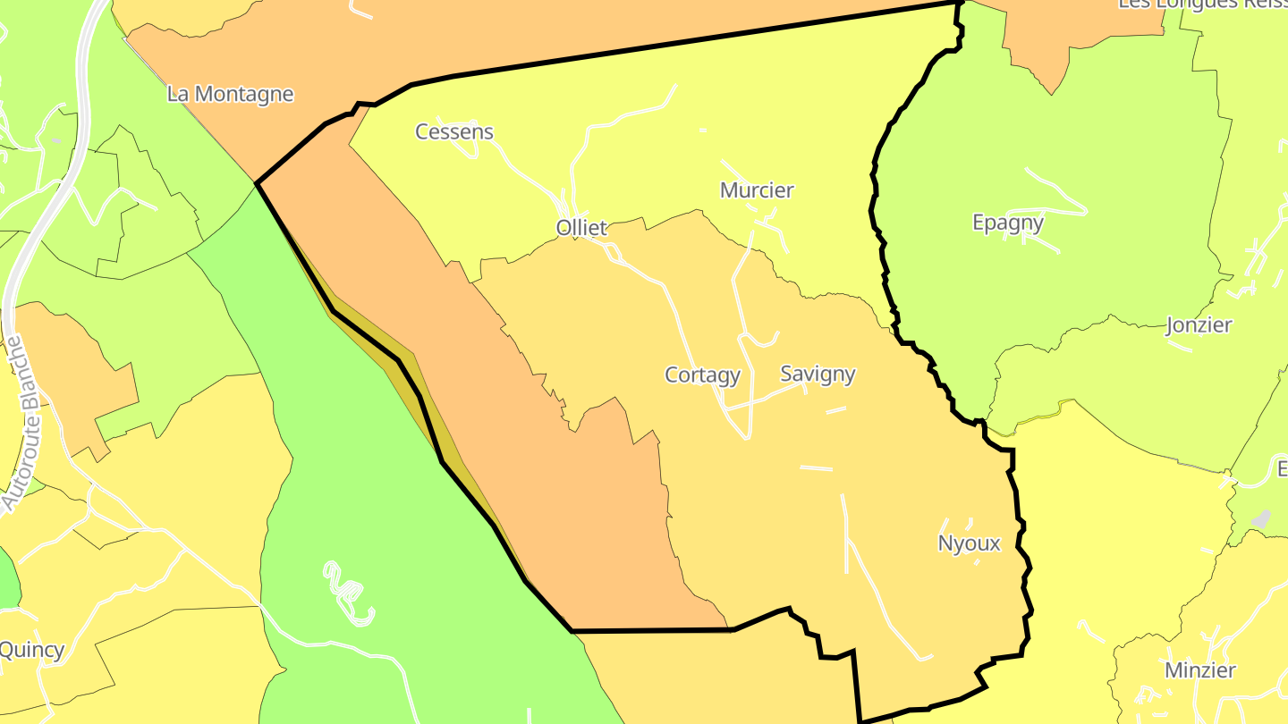 Carte des prix de l'immobilier Savigny
