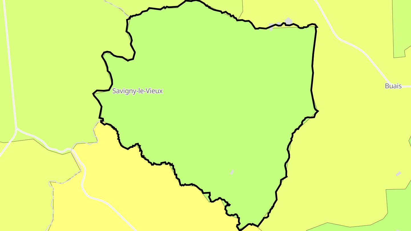 Carte des prix de l'immobilier Savigny-le-Vieux