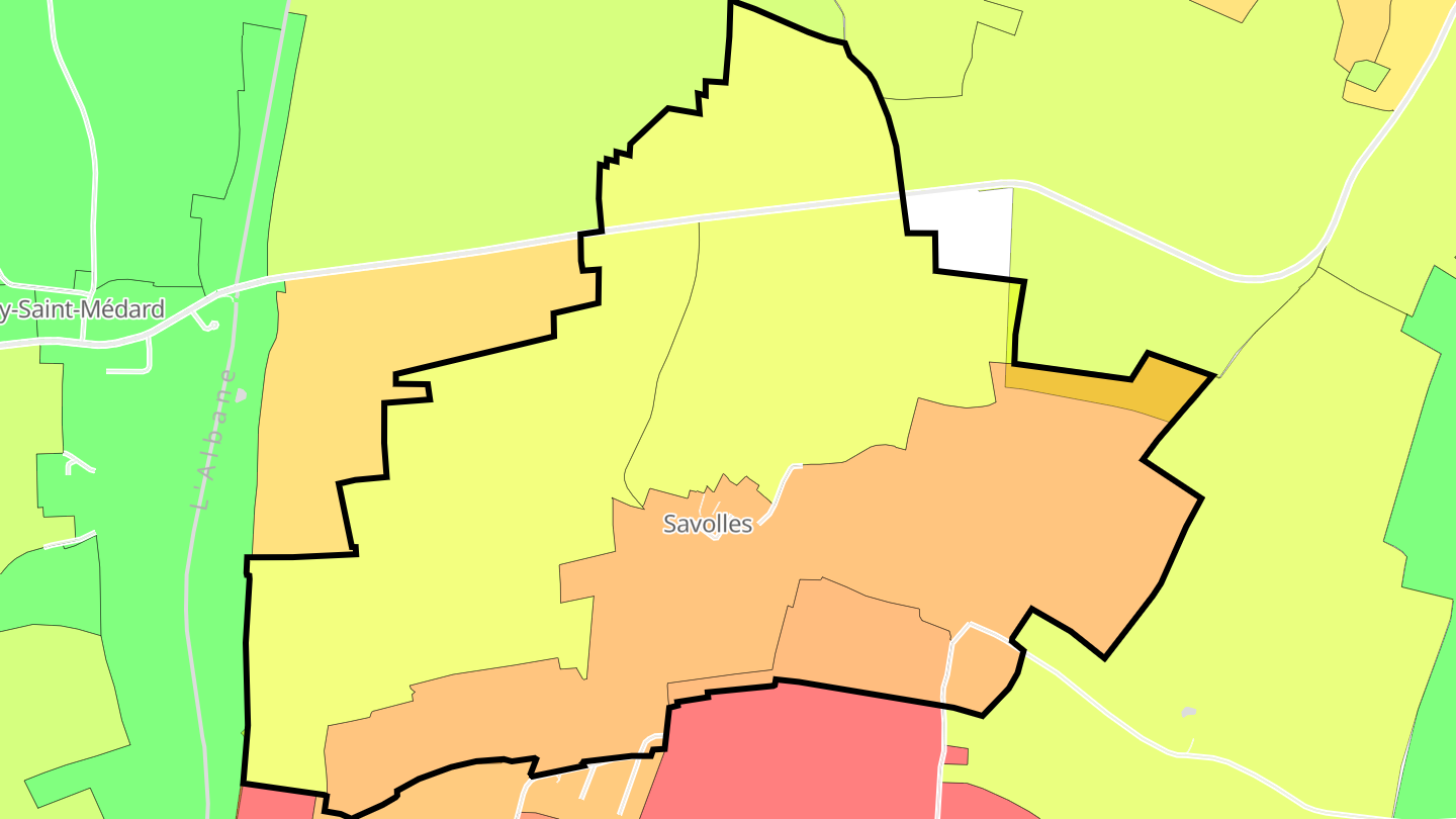Carte des prix de l'immobilier Savolles