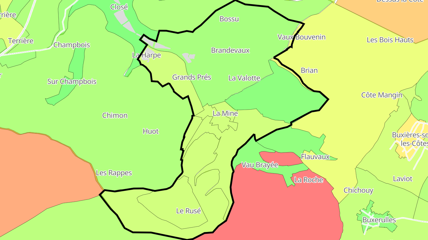 Carte des prix de l'immobilier Savonnières-en-Woëvre