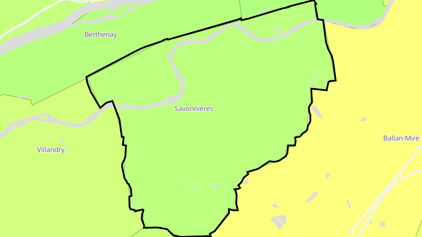 Carte des prix de l'immobilier Savonnières
