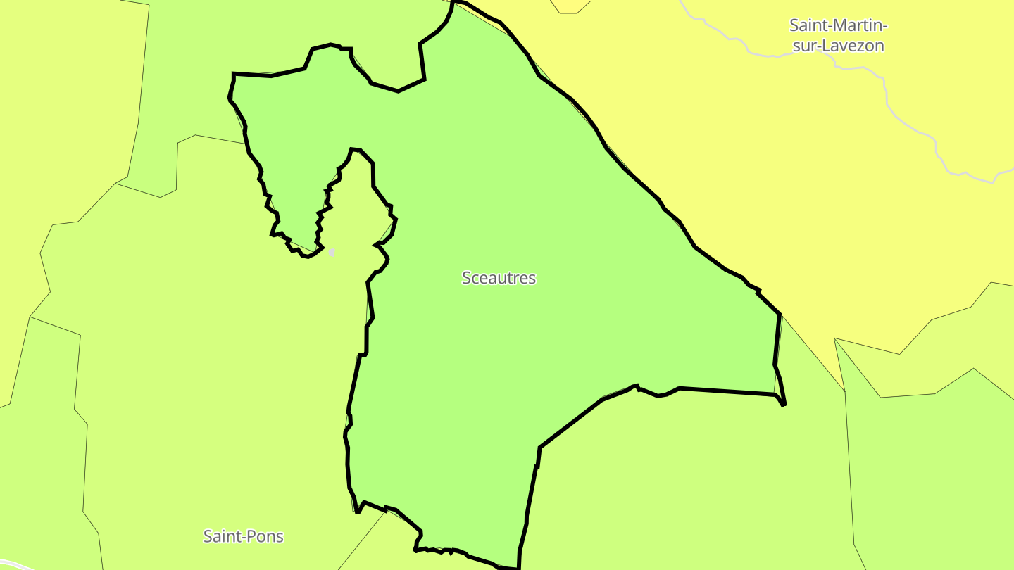 Carte des prix de l'immobilier Sceautres