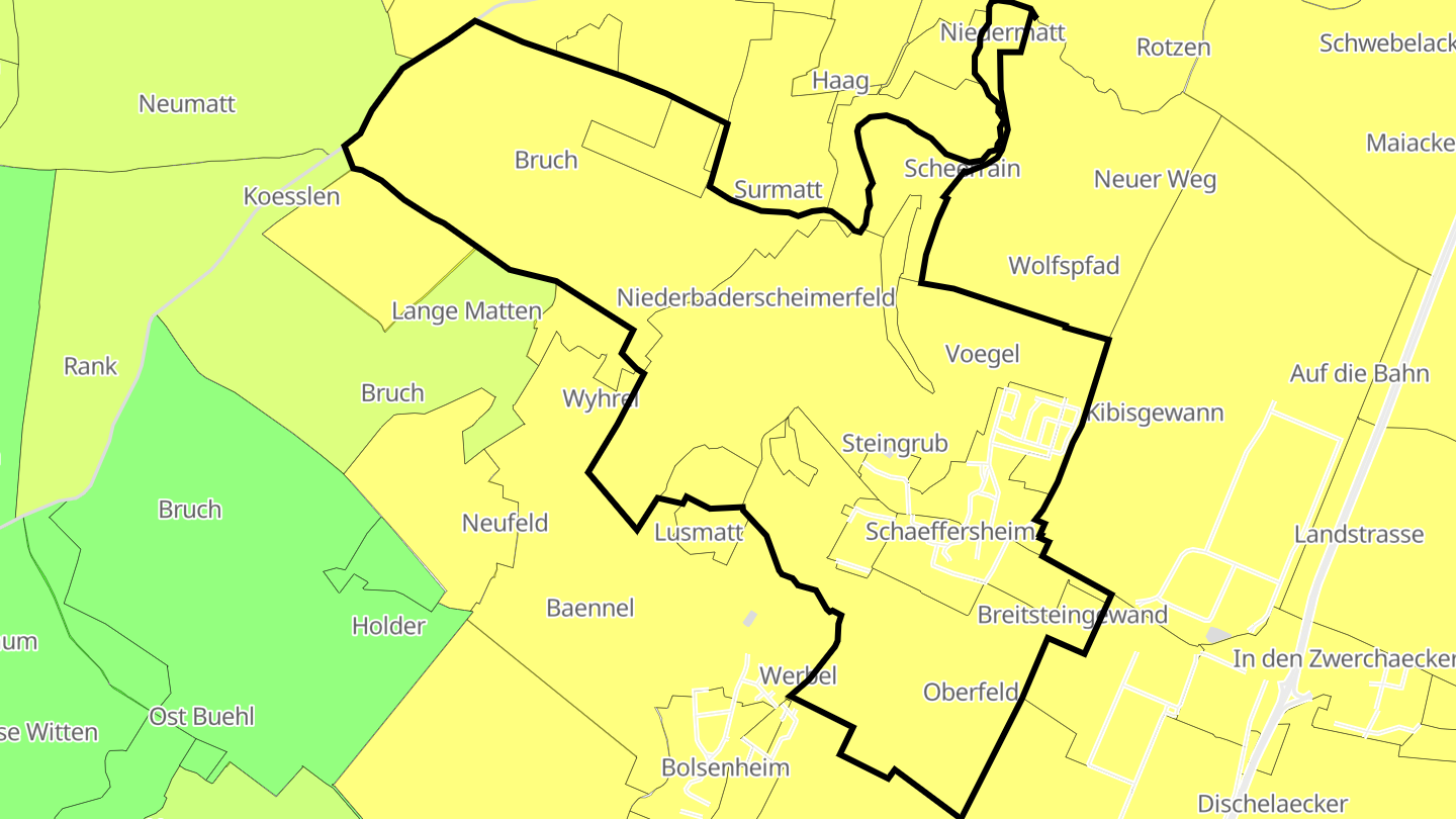 Carte des prix de l'immobilier Schaeffersheim