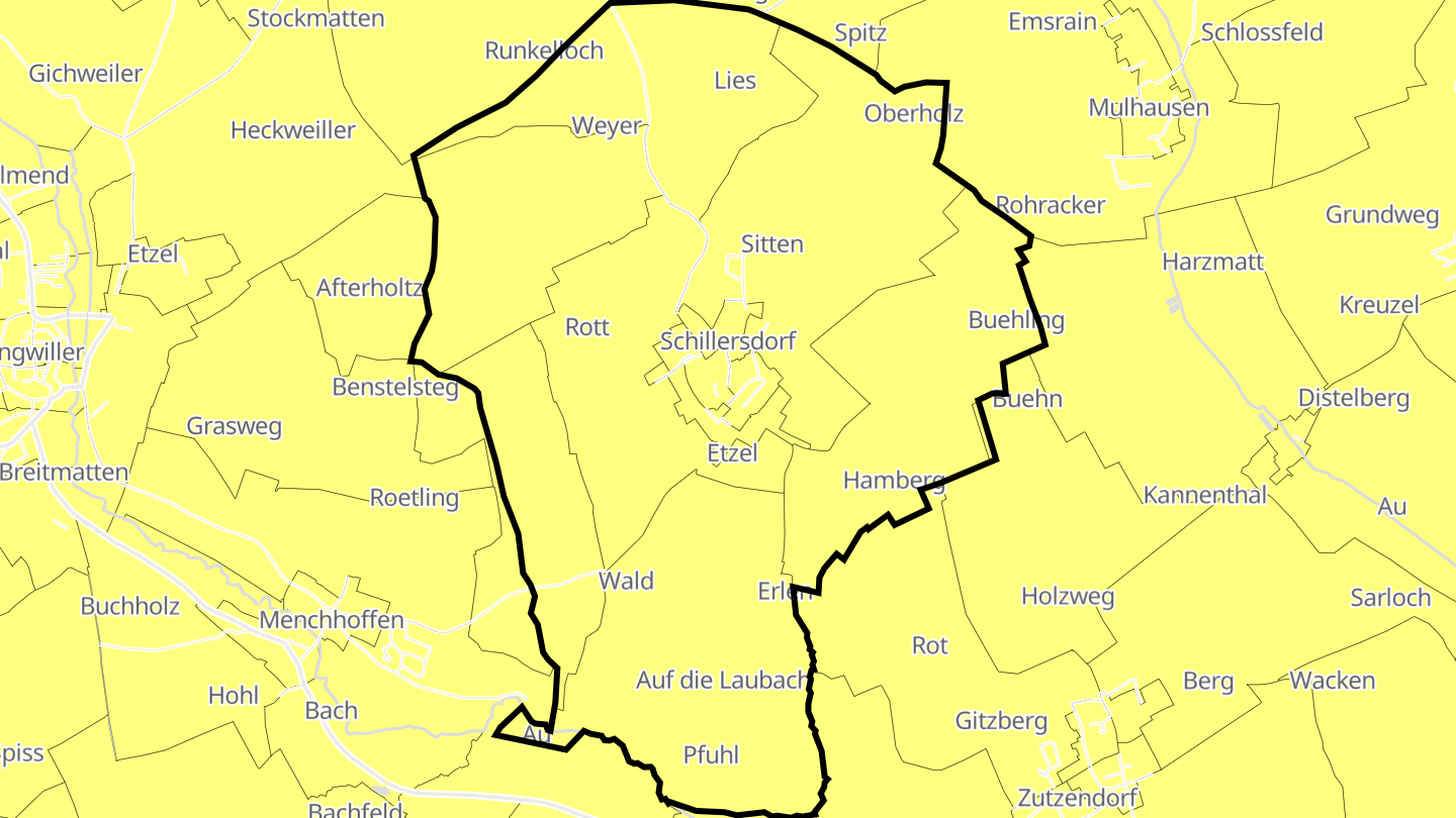 Carte des prix de l'immobilier Schillersdorf