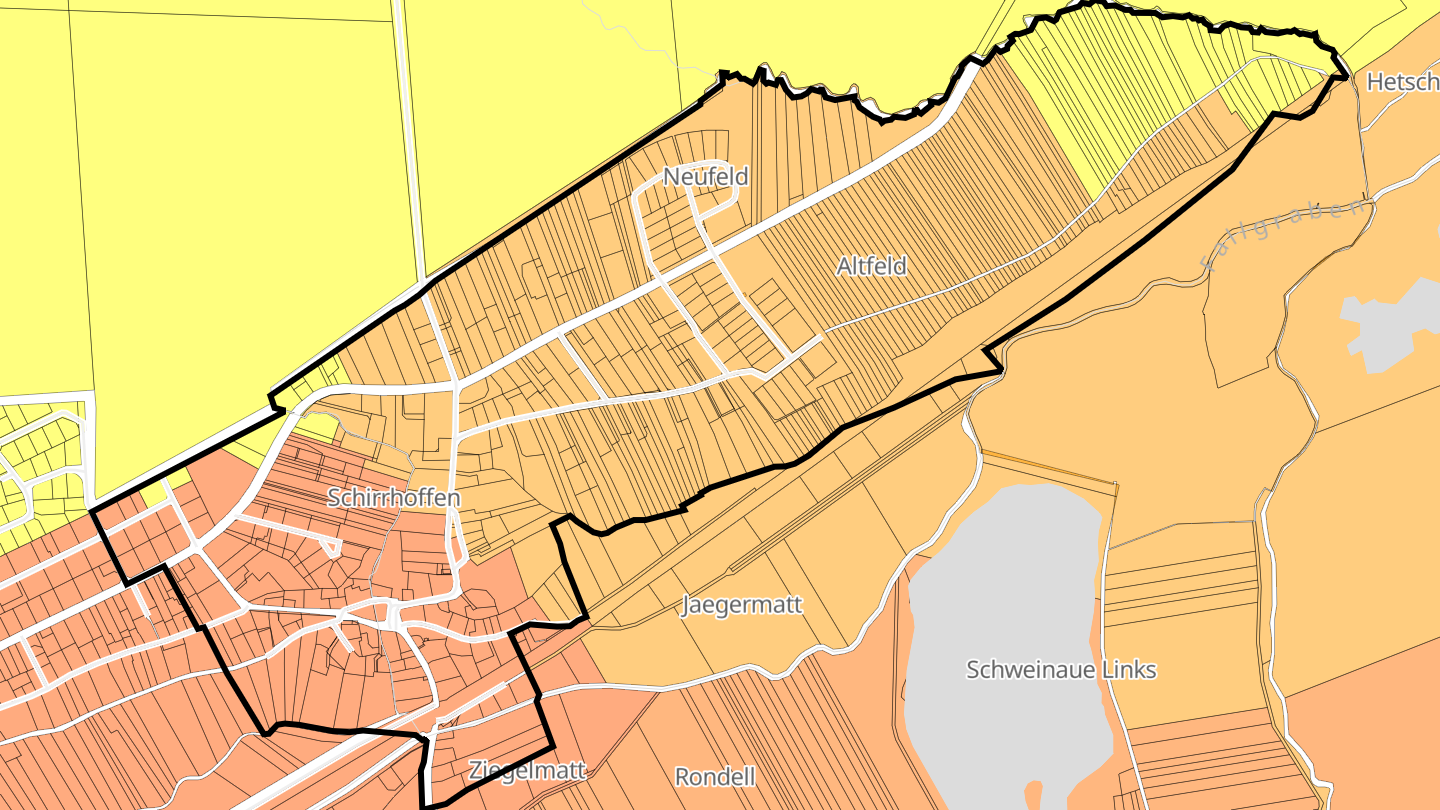 Carte des prix de l'immobilier Schirrhoffen