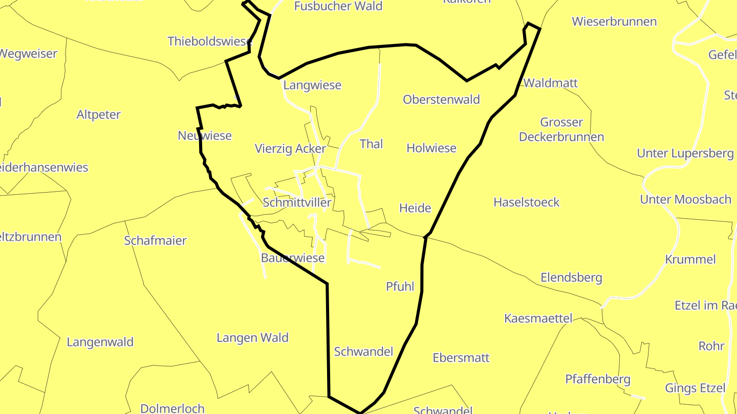 Carte des prix de l'immobilier Schmittviller