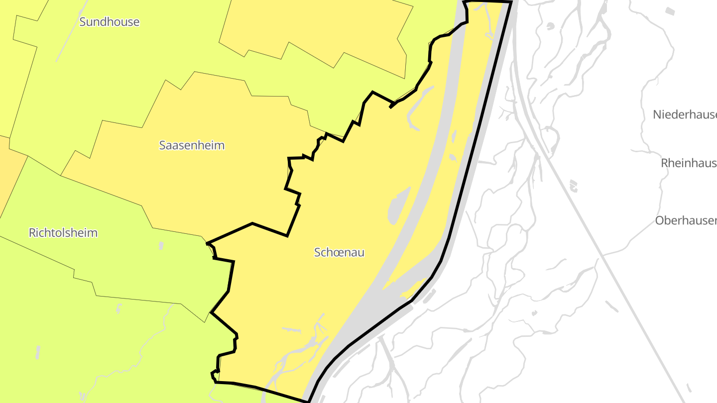 Carte des prix de l'immobilier Schœnau