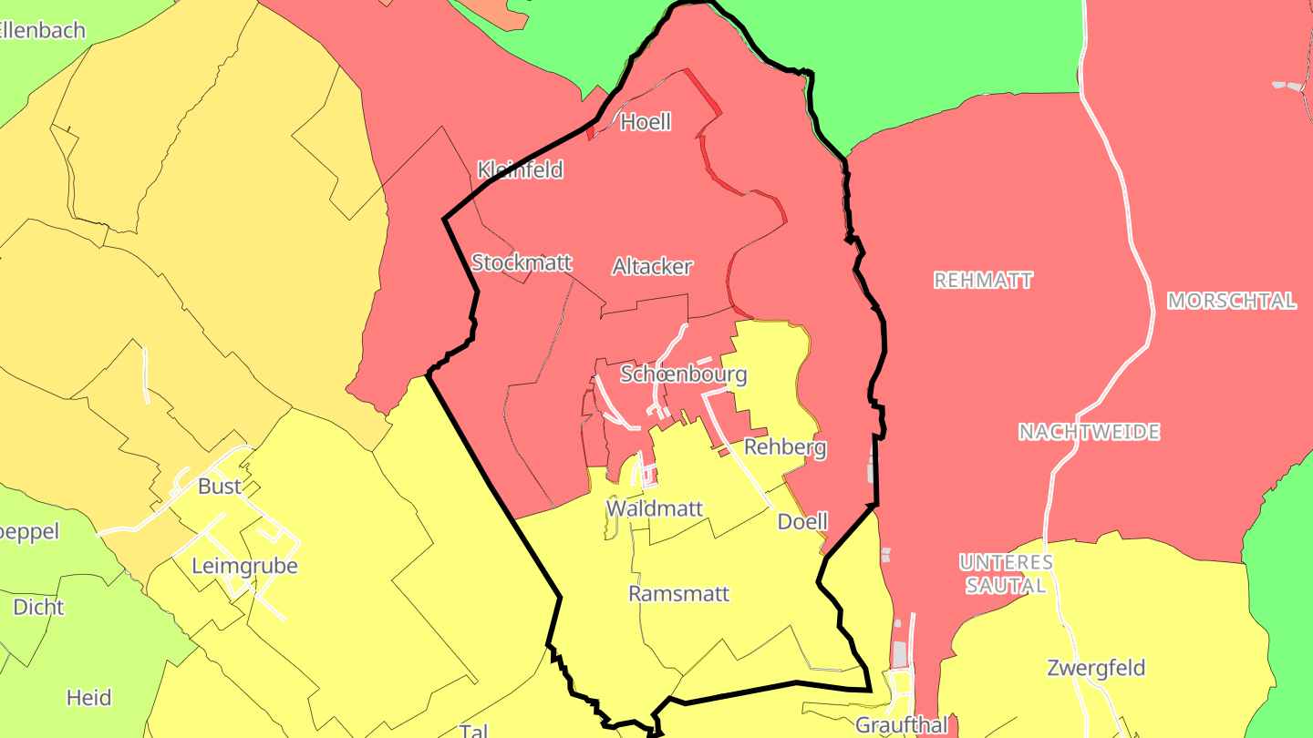 Carte des prix de l'immobilier Schœnbourg