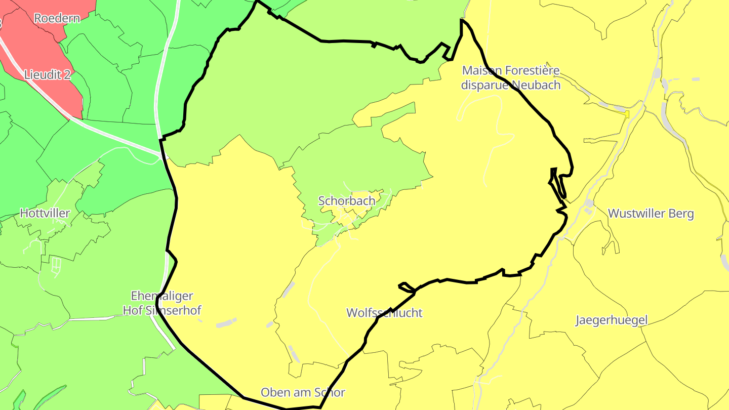 Carte des prix de l'immobilier Schorbach