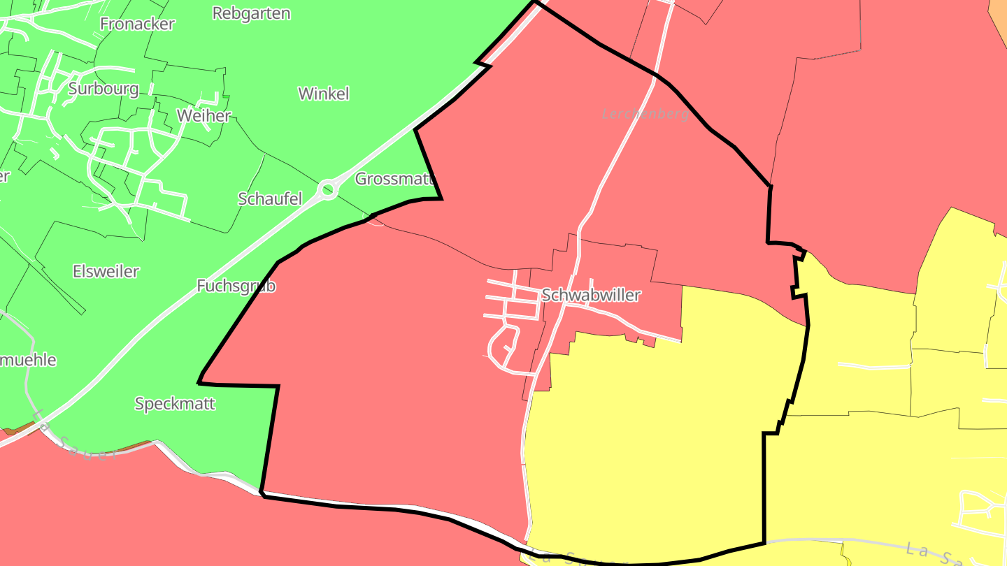 Carte des prix de l'immobilier Schwabwiller