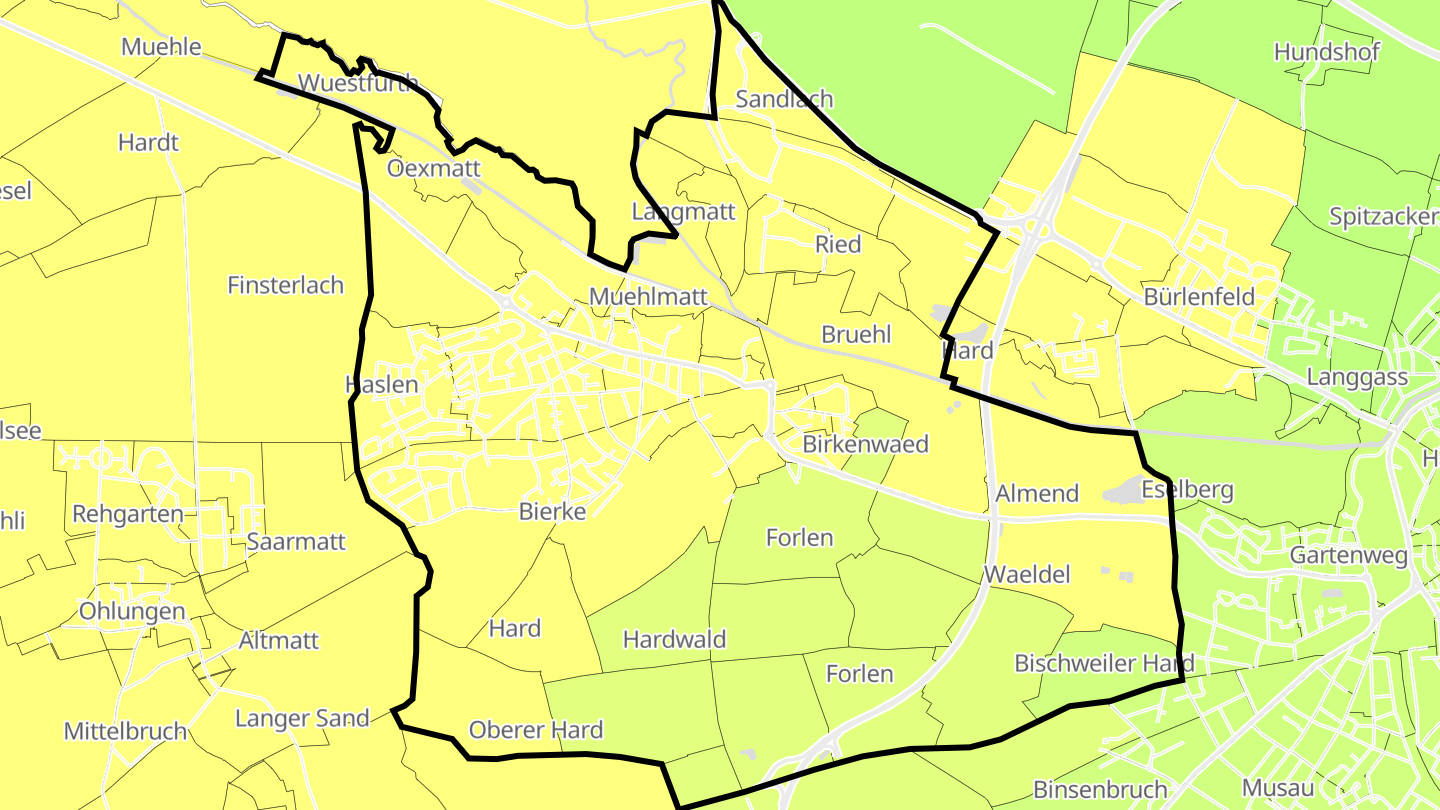 Carte des prix de l'immobilier Schweighouse-sur-Moder