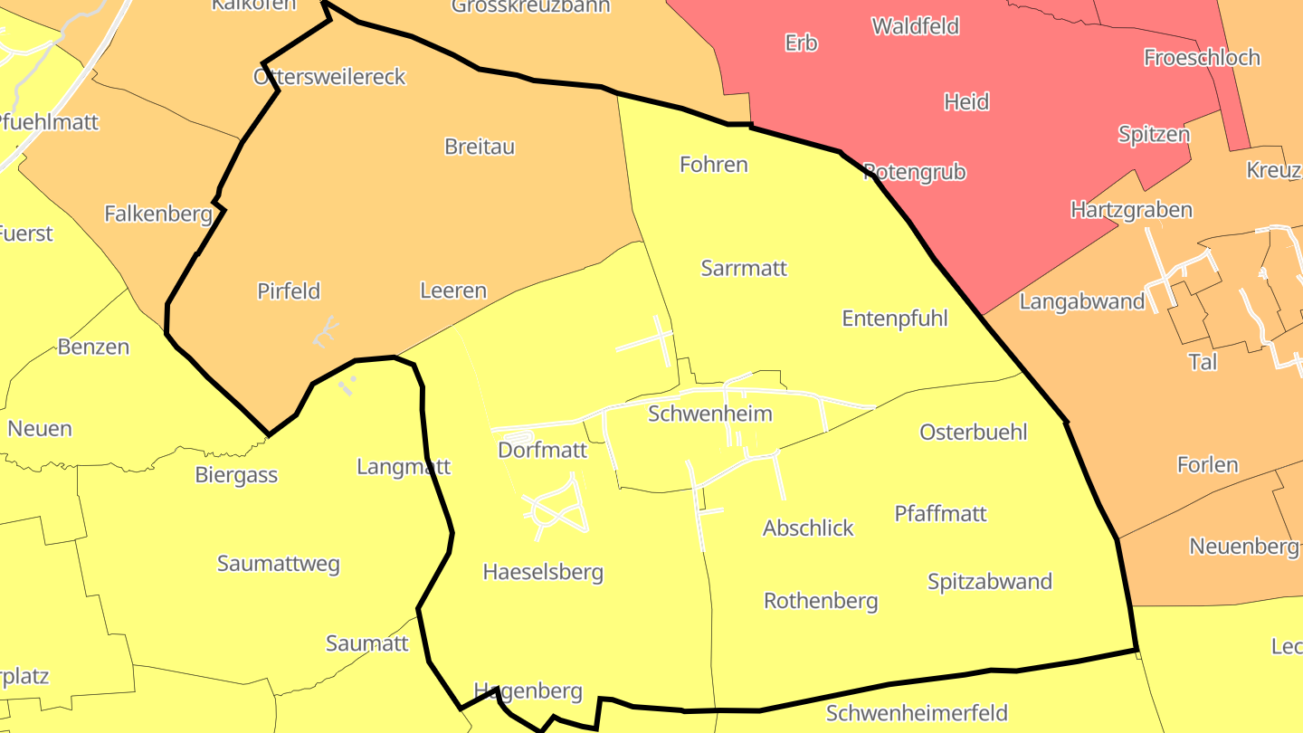 Carte des prix de l'immobilier Schwenheim