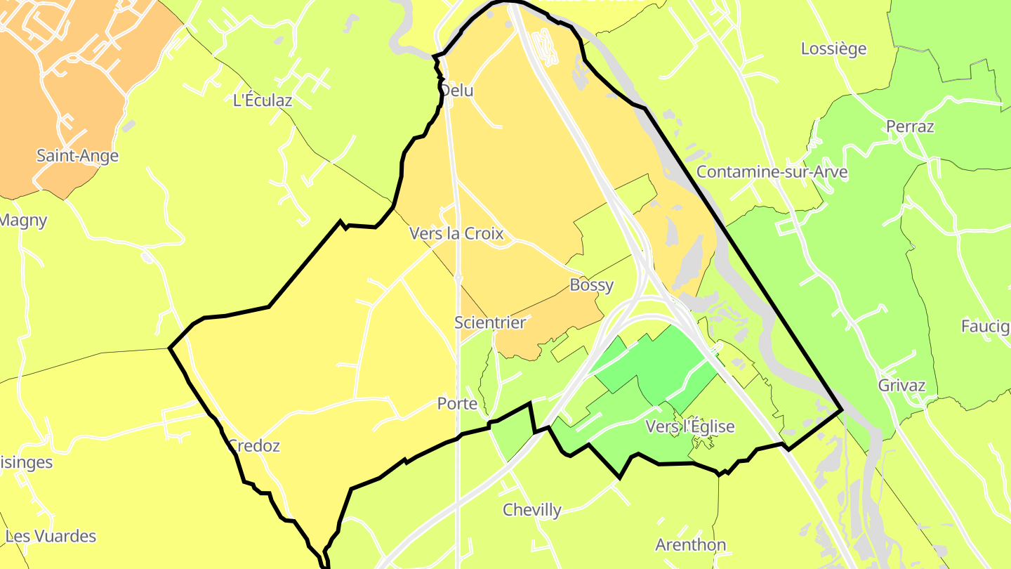 Carte des prix de l'immobilier Scientrier