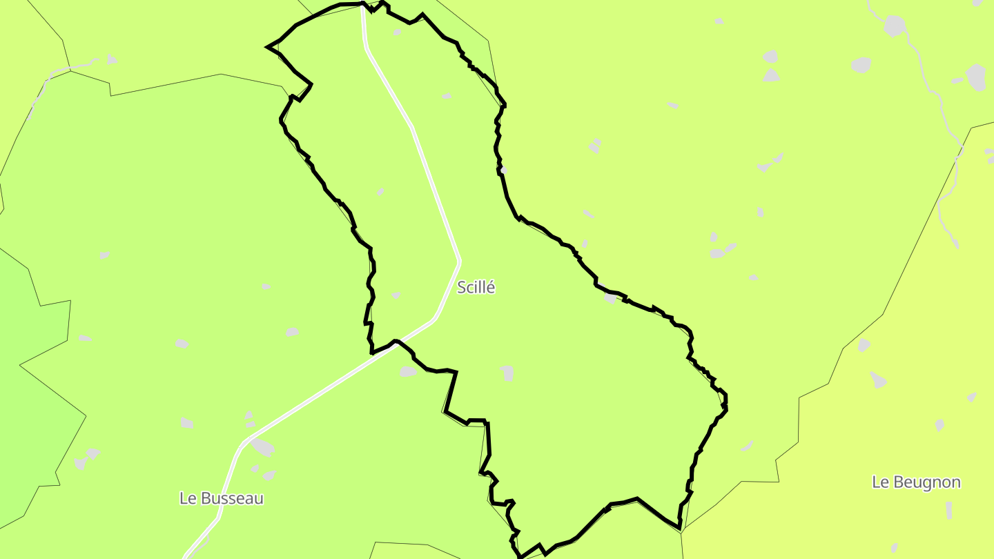 Carte des prix de l'immobilier Scillé