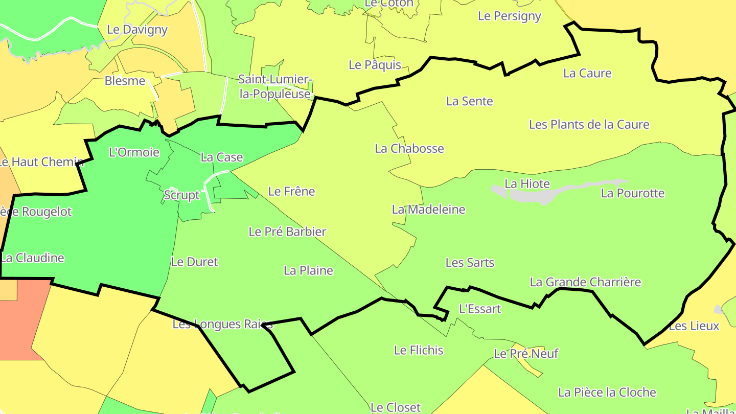 Carte des prix de l'immobilier Scrupt