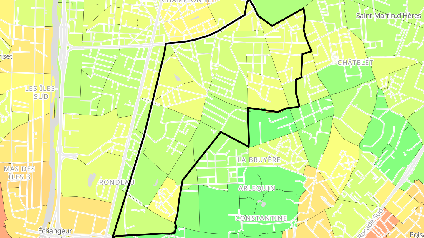 Carte des prix de l'immobilier Secteur 4