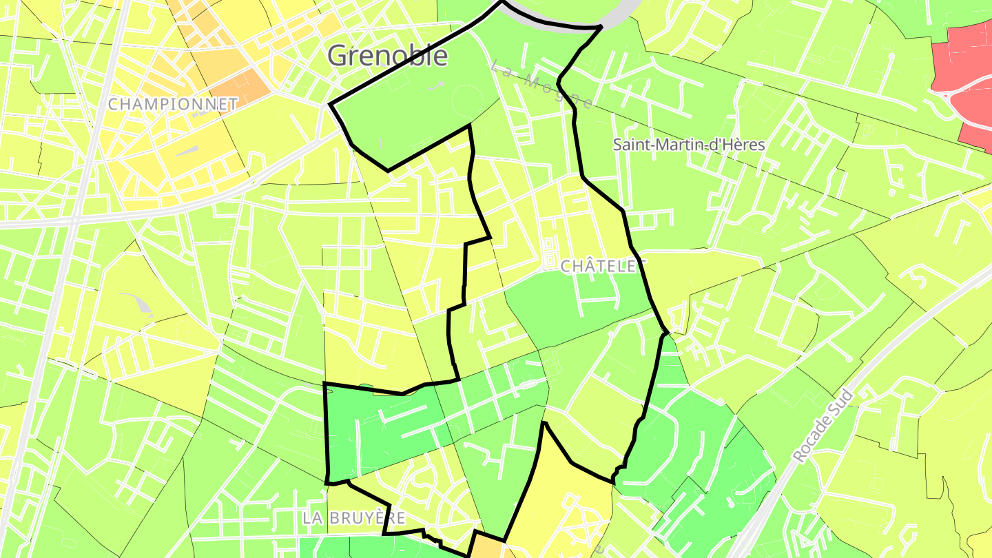 Carte des prix de l'immobilier Secteur 5