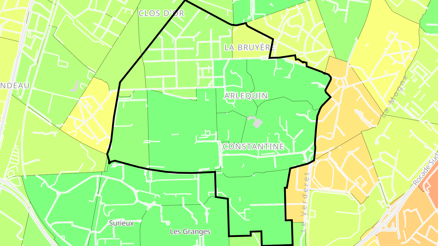 Carte des prix de l'immobilier Secteur 6