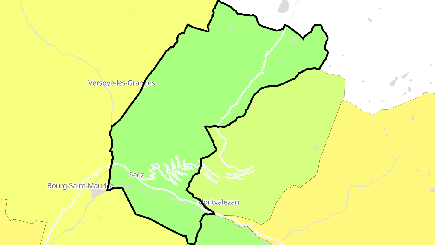 Carte des prix de l'immobilier Séez
