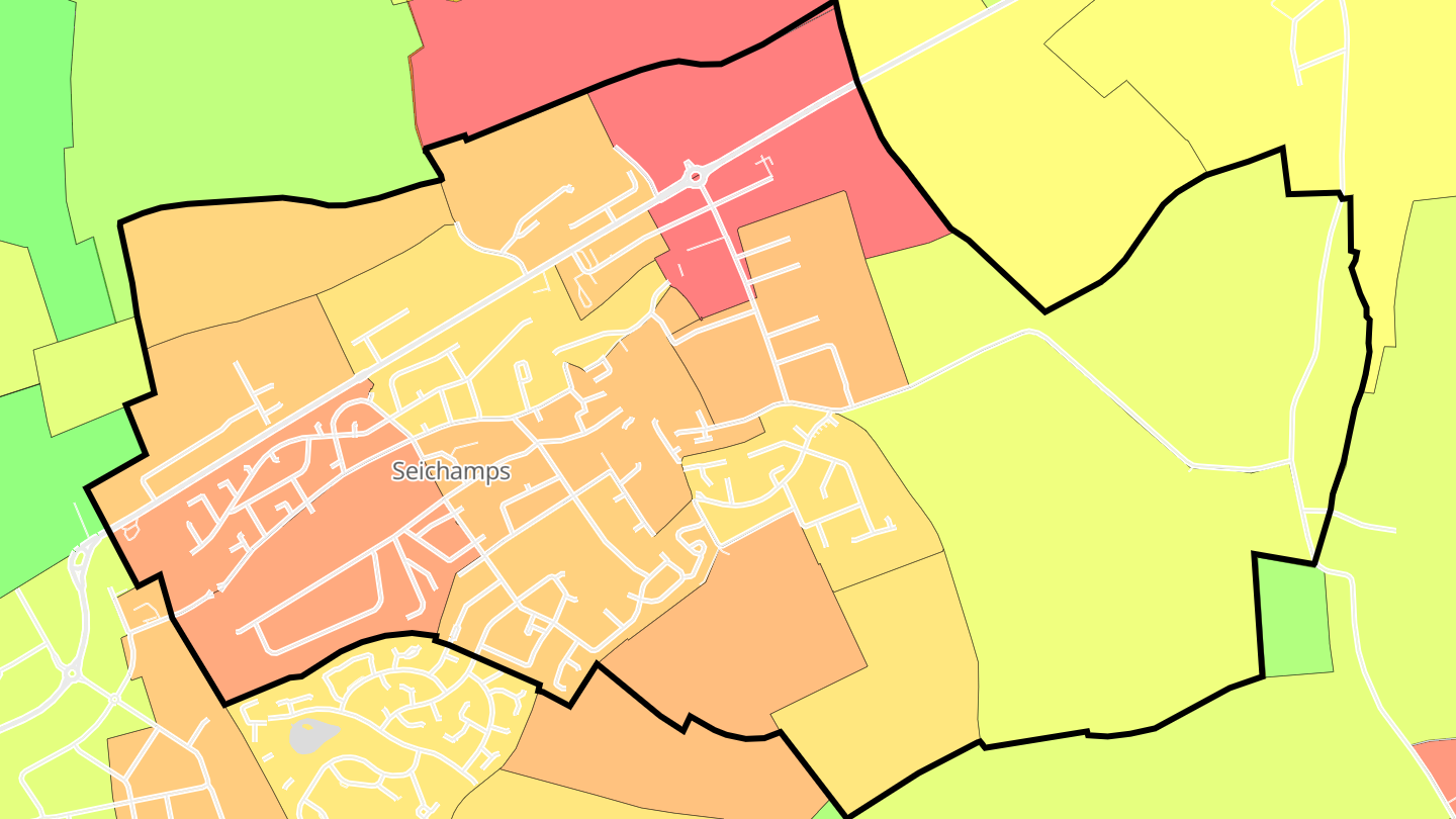 Carte des prix de l'immobilier Seichamps
