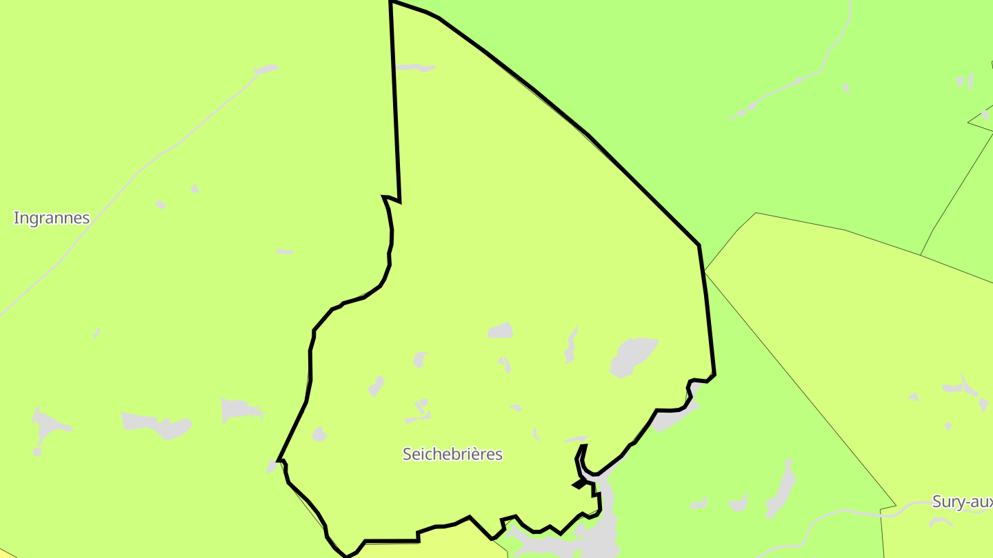 Carte des prix de l'immobilier Seichebrières