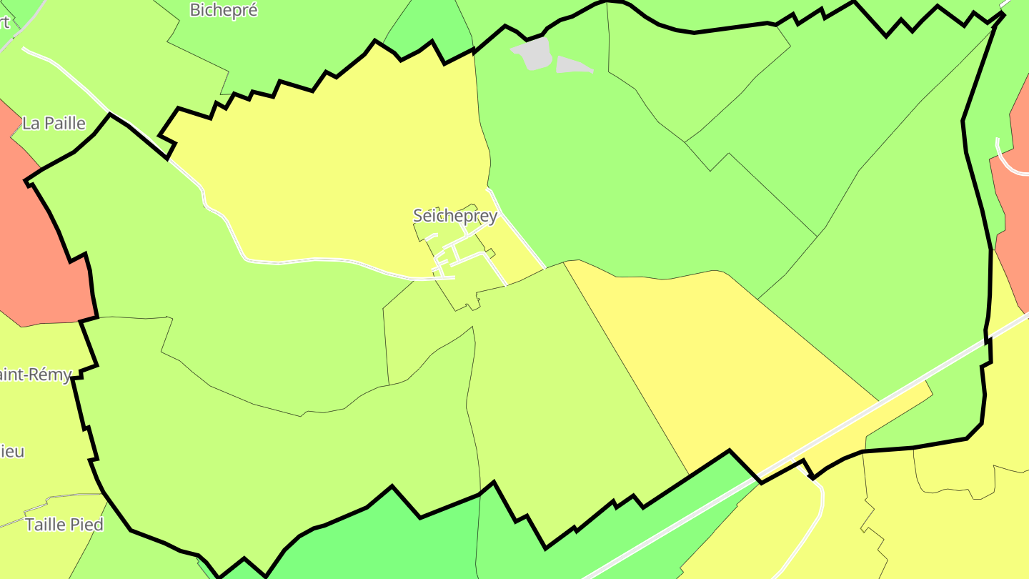 Carte des prix de l'immobilier Seicheprey