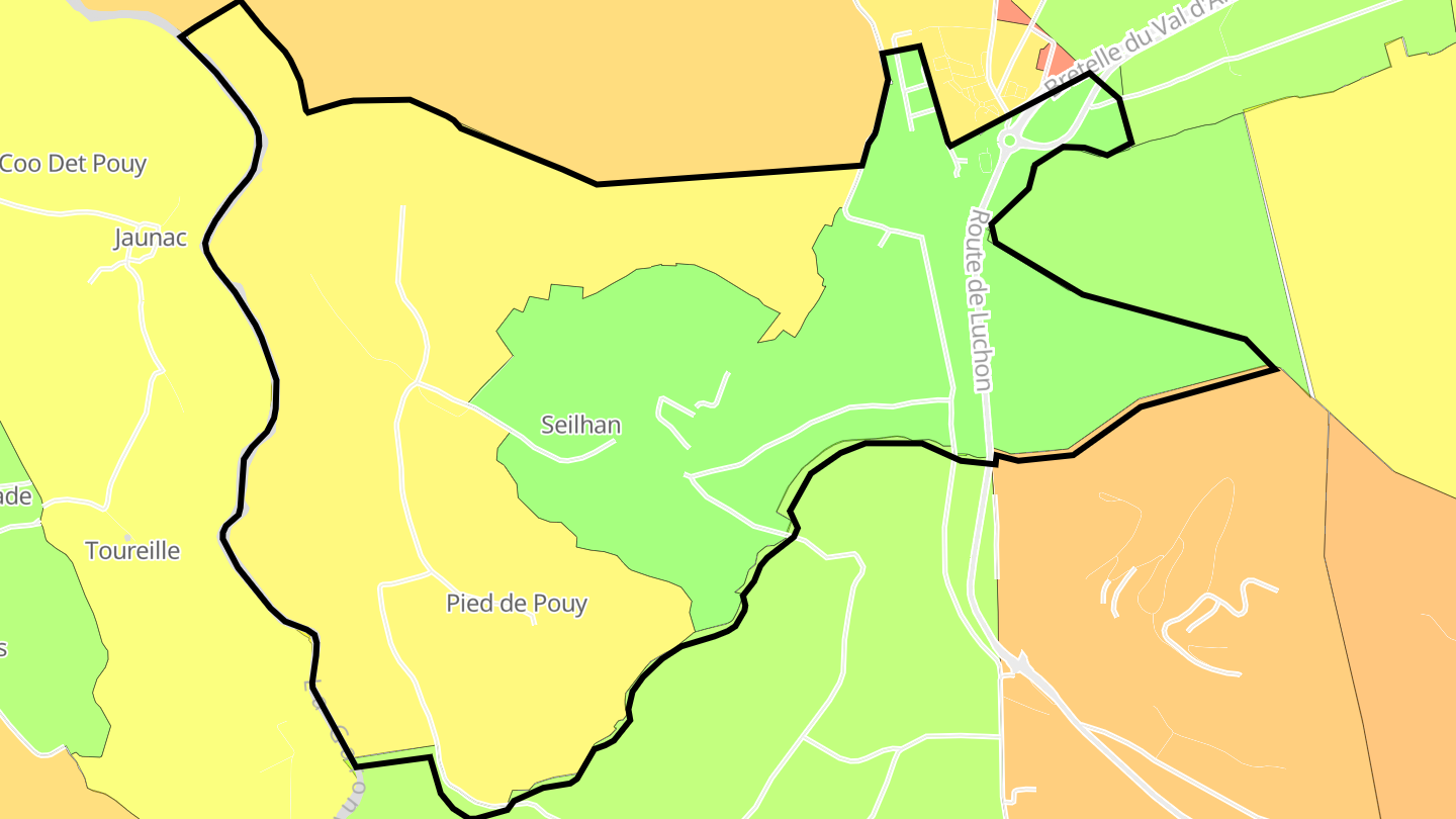 Carte des prix de l'immobilier Seilhan