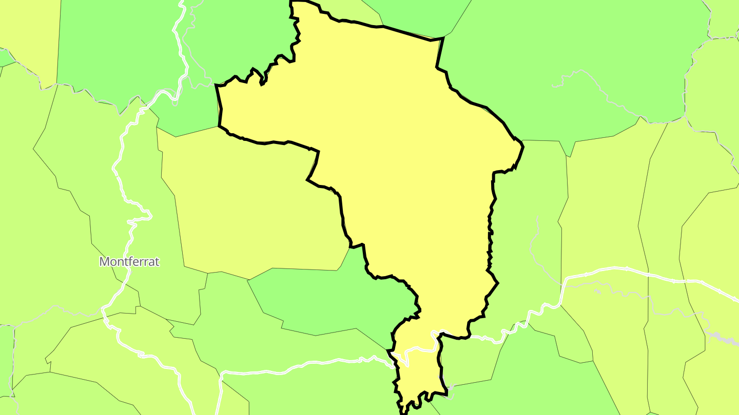 Carte des prix de l'immobilier Seillans