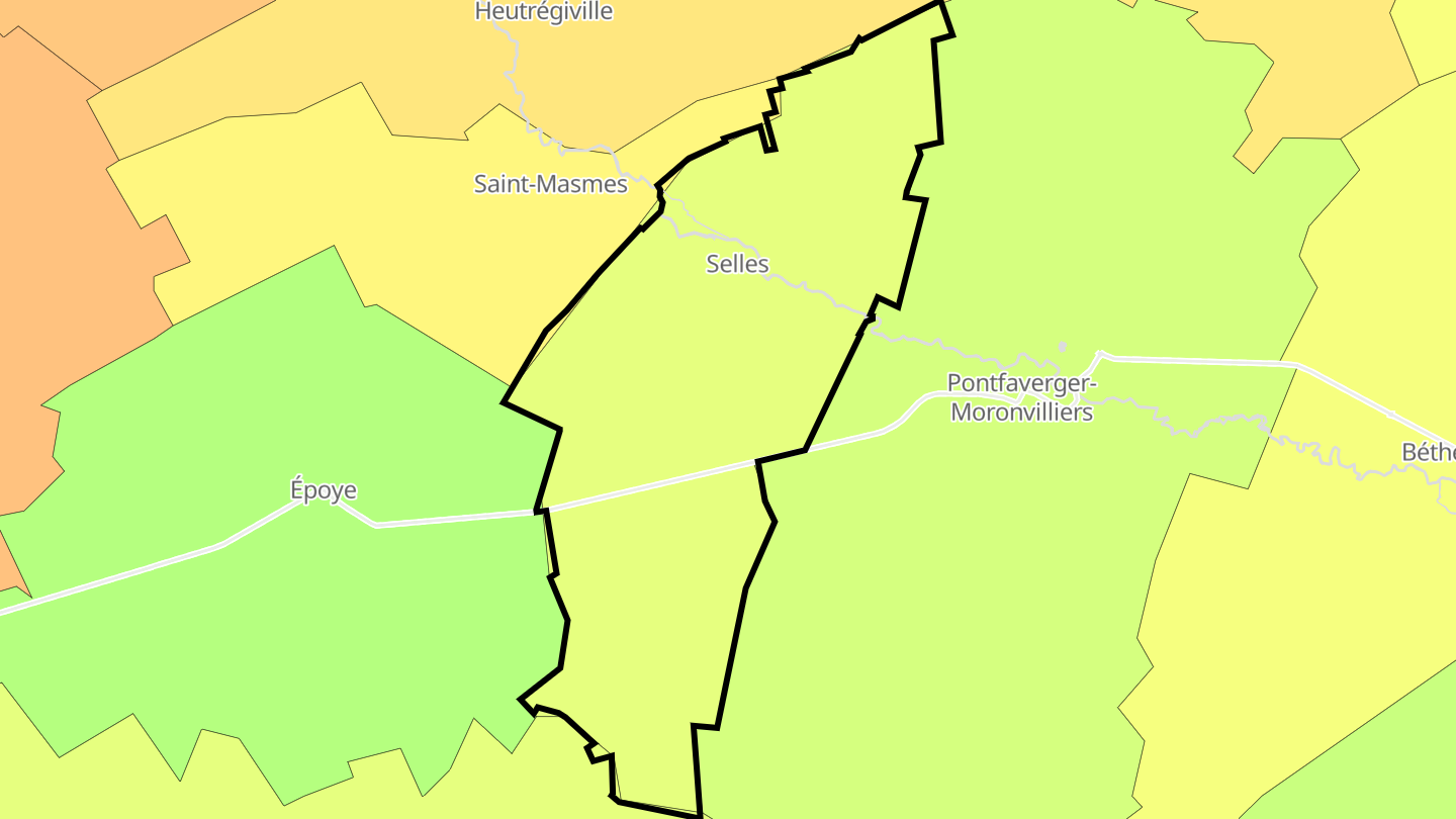 Carte des prix de l'immobilier Selles