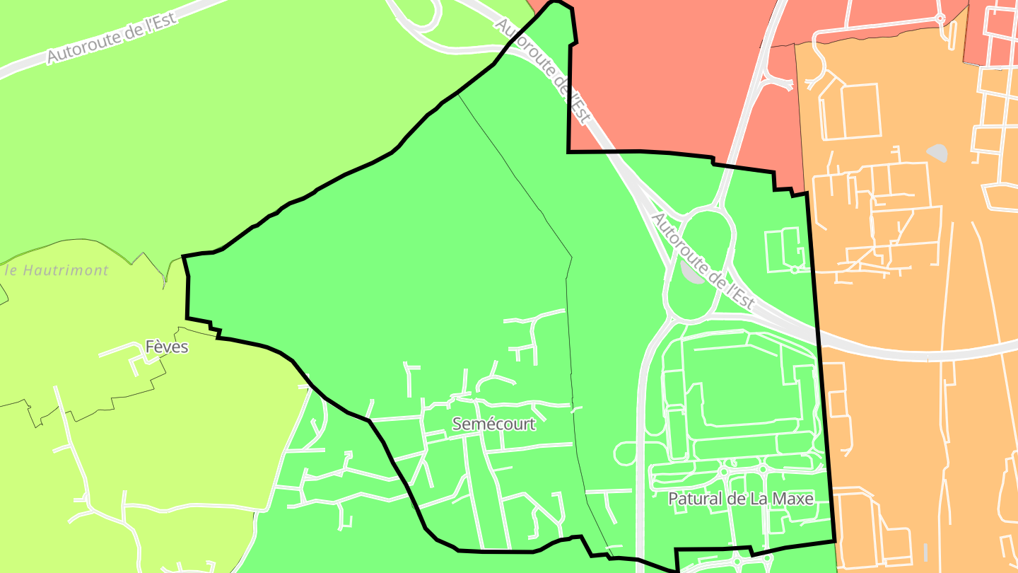 Carte des prix de l'immobilier Semécourt