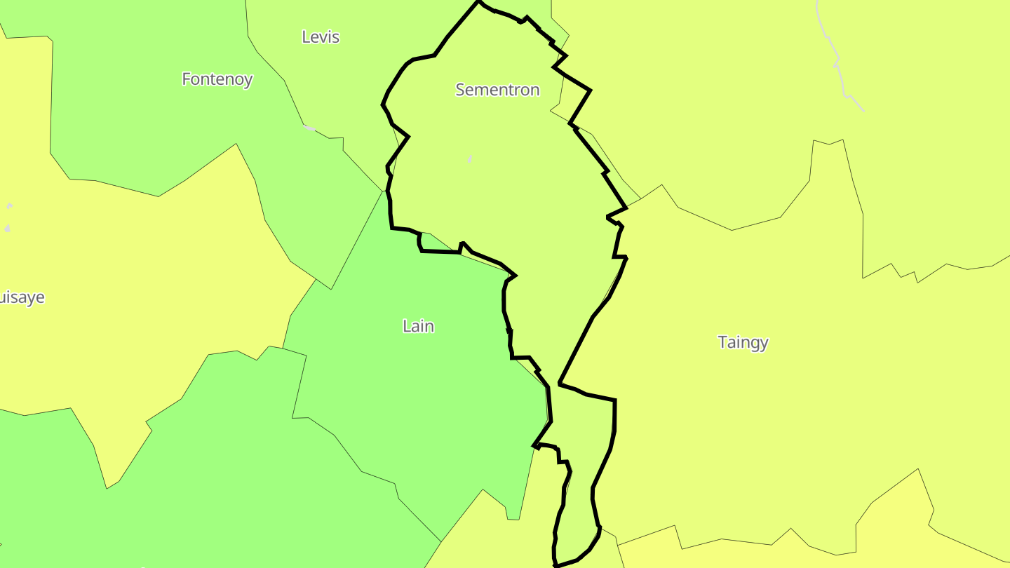 Carte des prix de l'immobilier Sementron