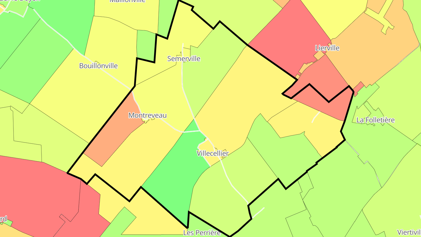 Carte des prix de l'immobilier Semerville