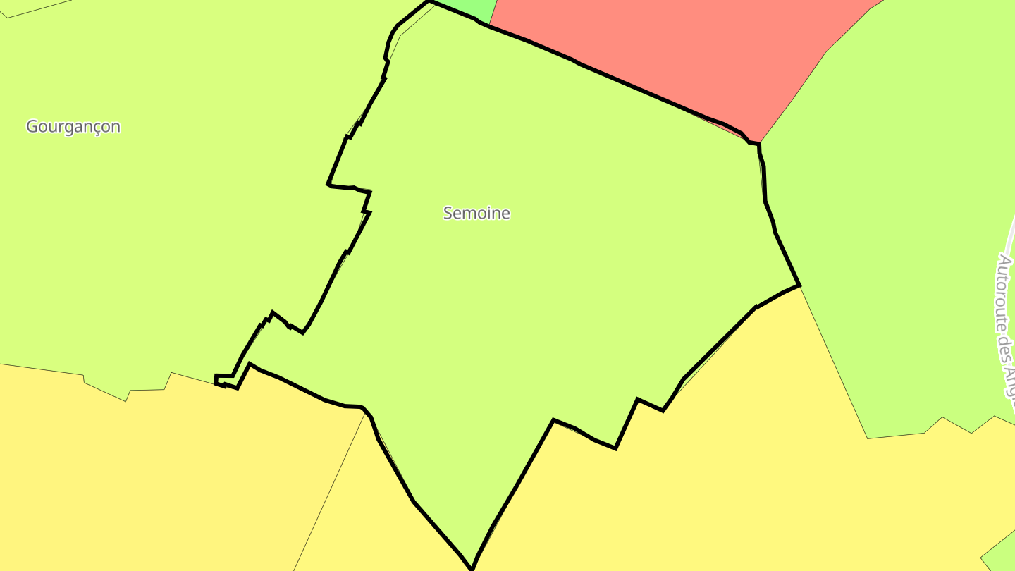 Carte des prix de l'immobilier Semoine