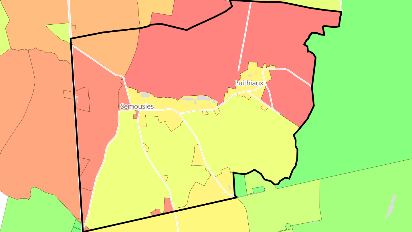 Carte des prix de l'immobilier Semousies