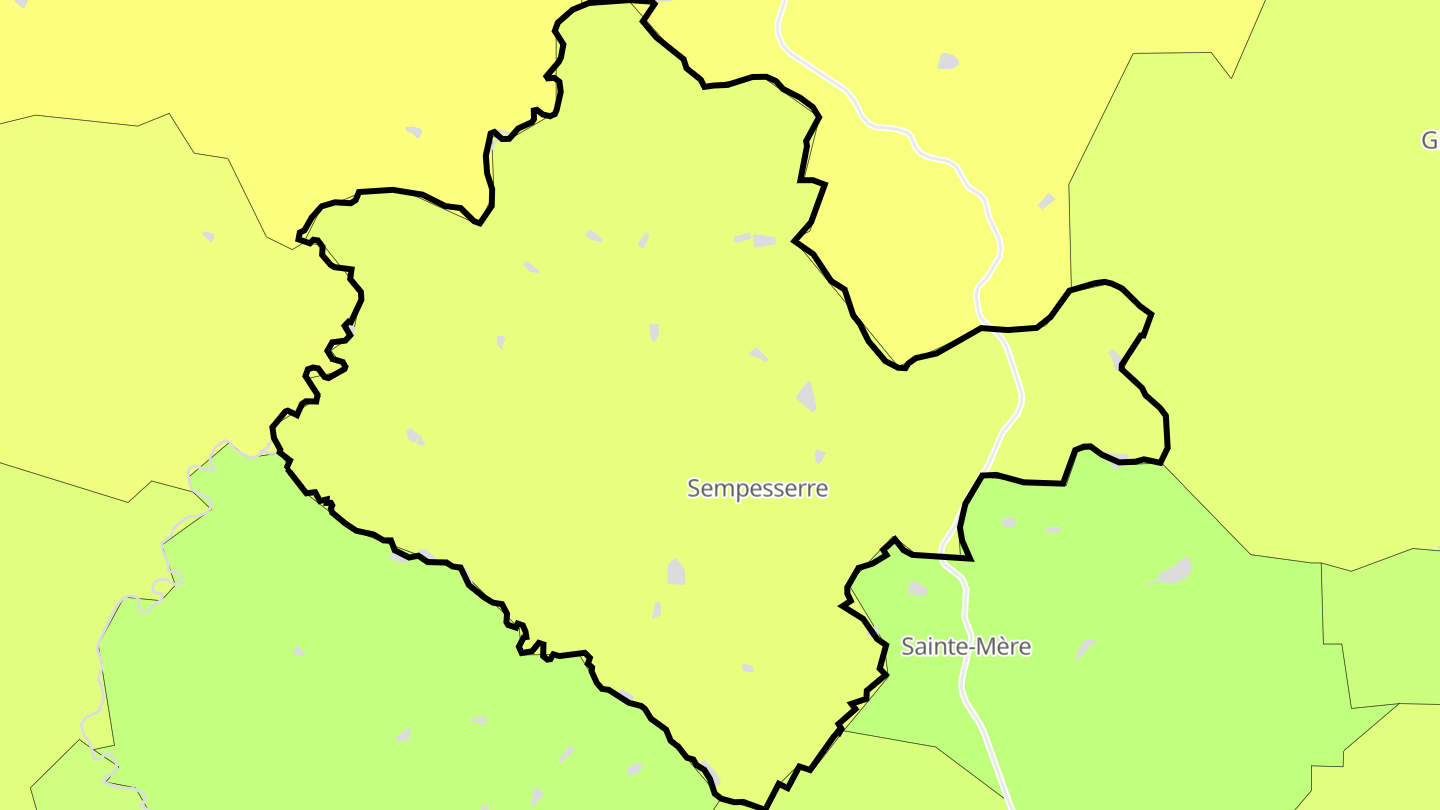 Carte des prix de l'immobilier Sempesserre