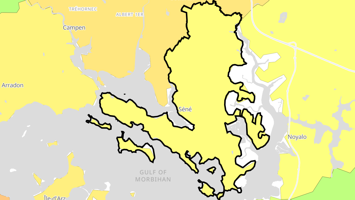 Carte des prix de l'immobilier Séné