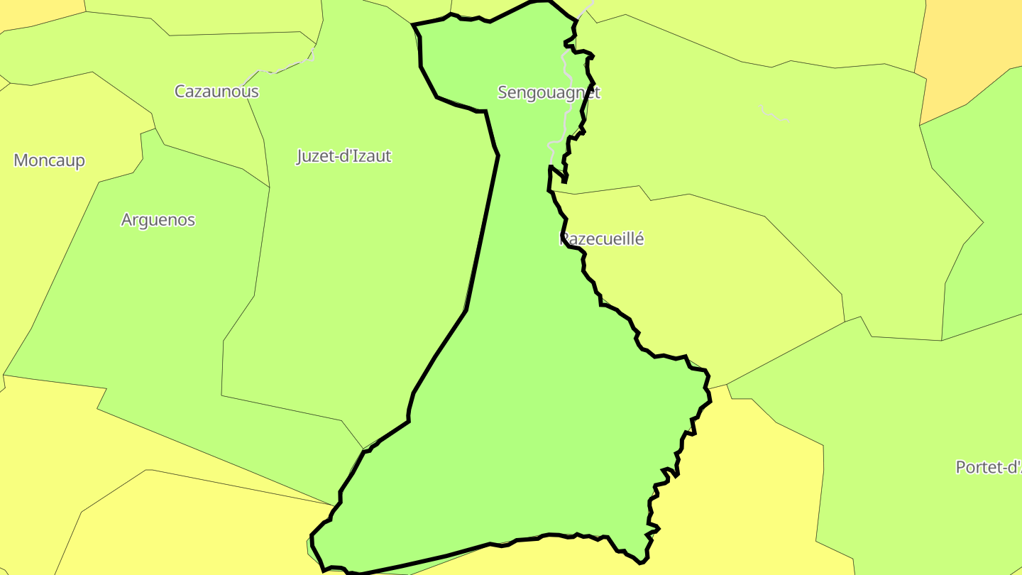 Carte des prix de l'immobilier Sengouagnet