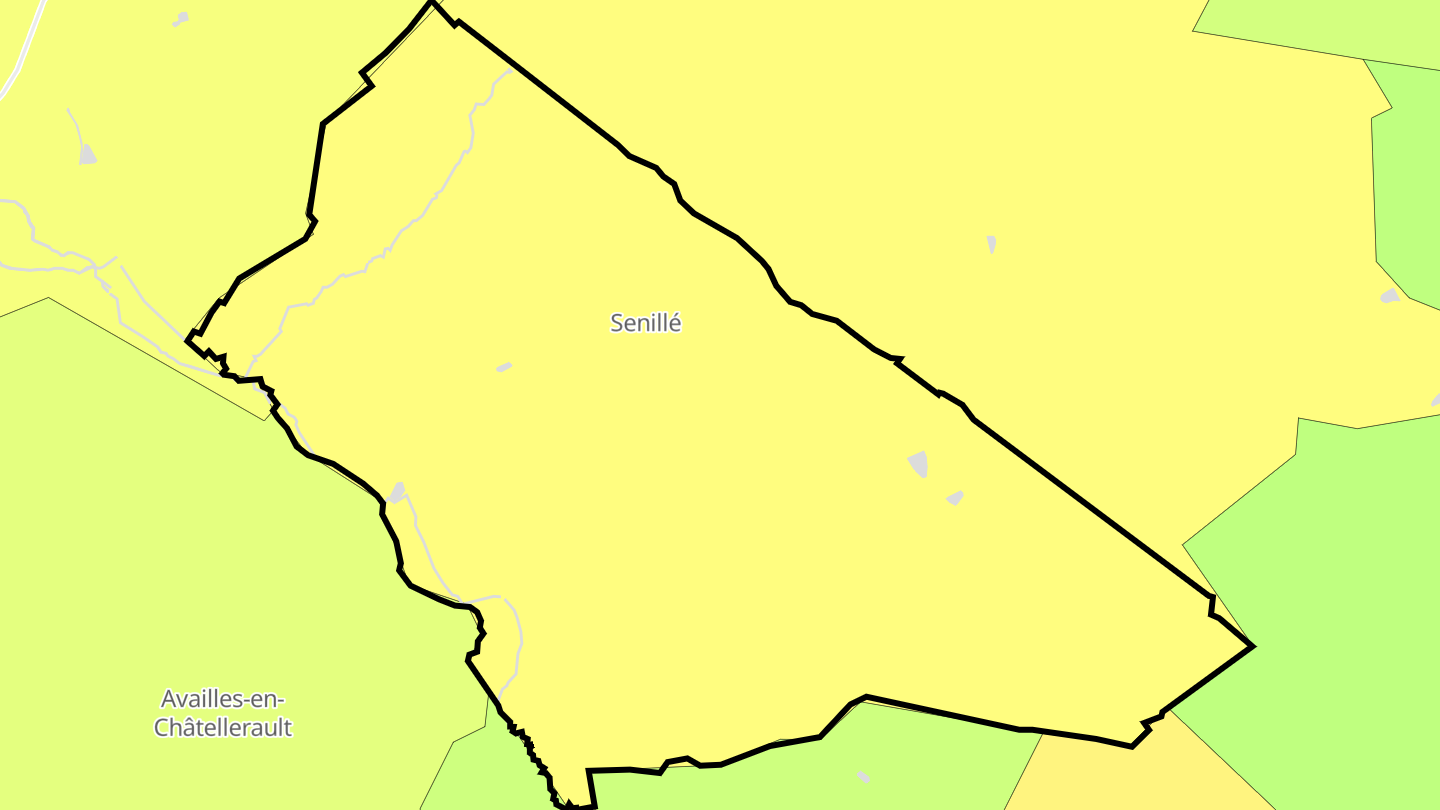Carte des prix de l'immobilier Senillé
