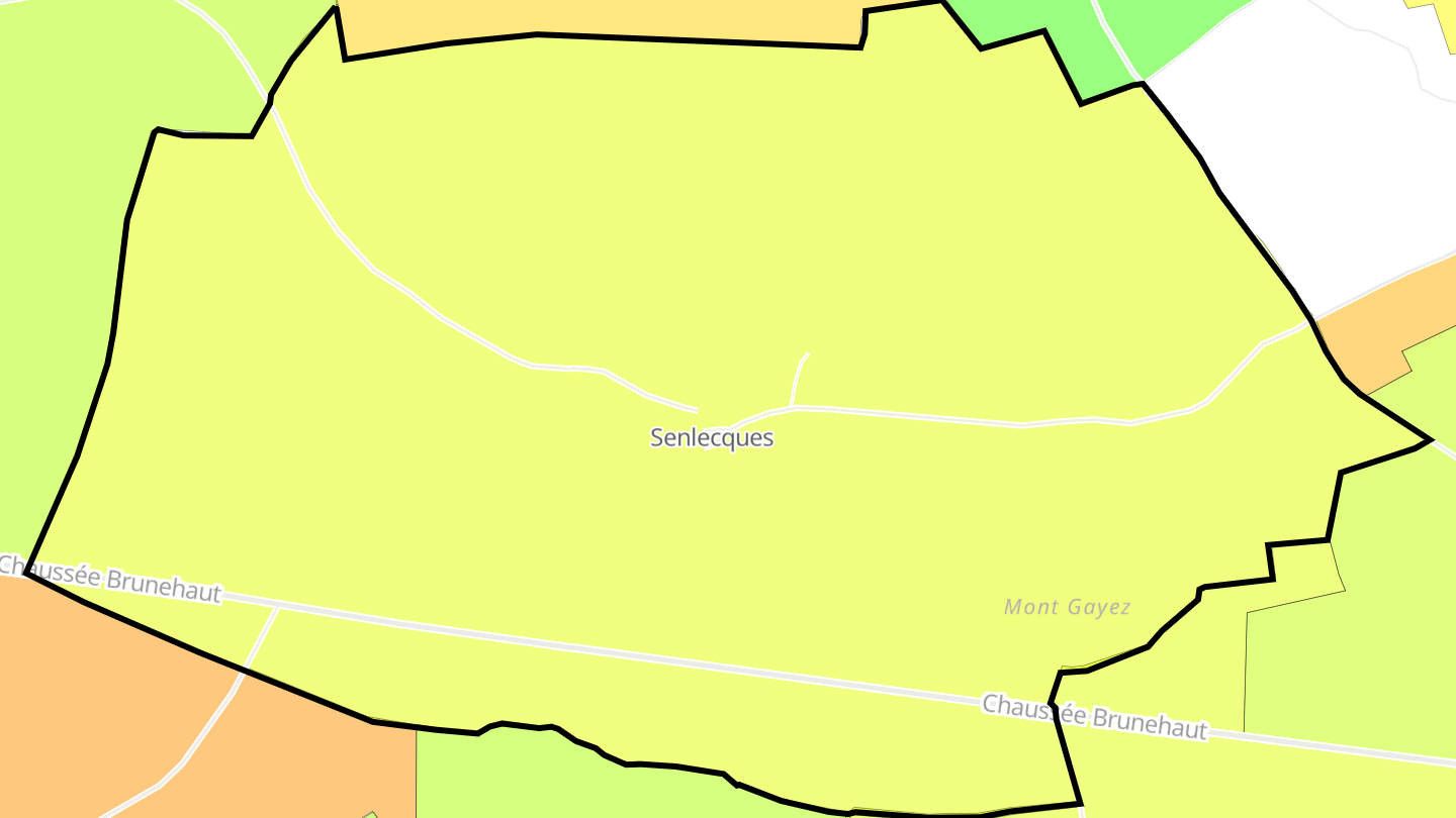 Carte des prix de l'immobilier Senlecques