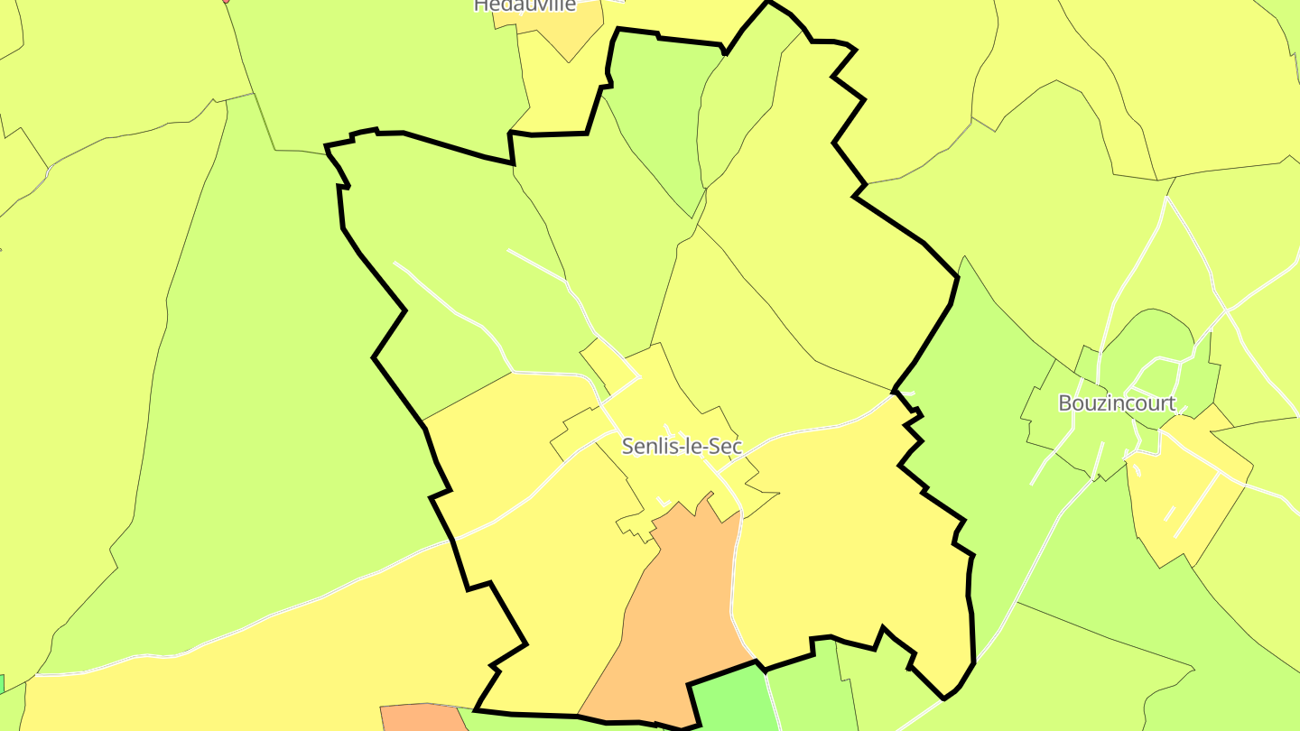 Carte des prix de l'immobilier Senlis-le-Sec