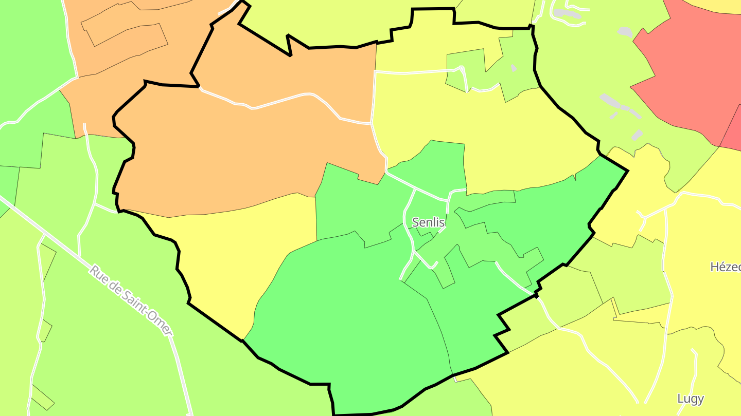 Carte des prix de l'immobilier Senlis