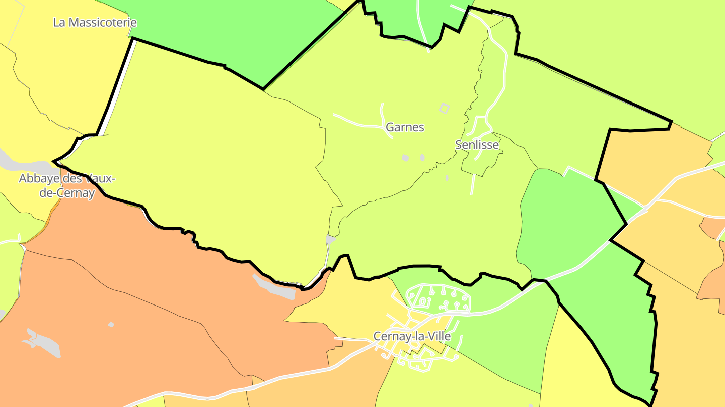 Carte des prix de l'immobilier Senlisse
