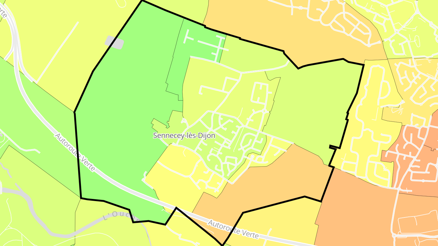 Carte des prix de l'immobilier Sennecey-lès-Dijon