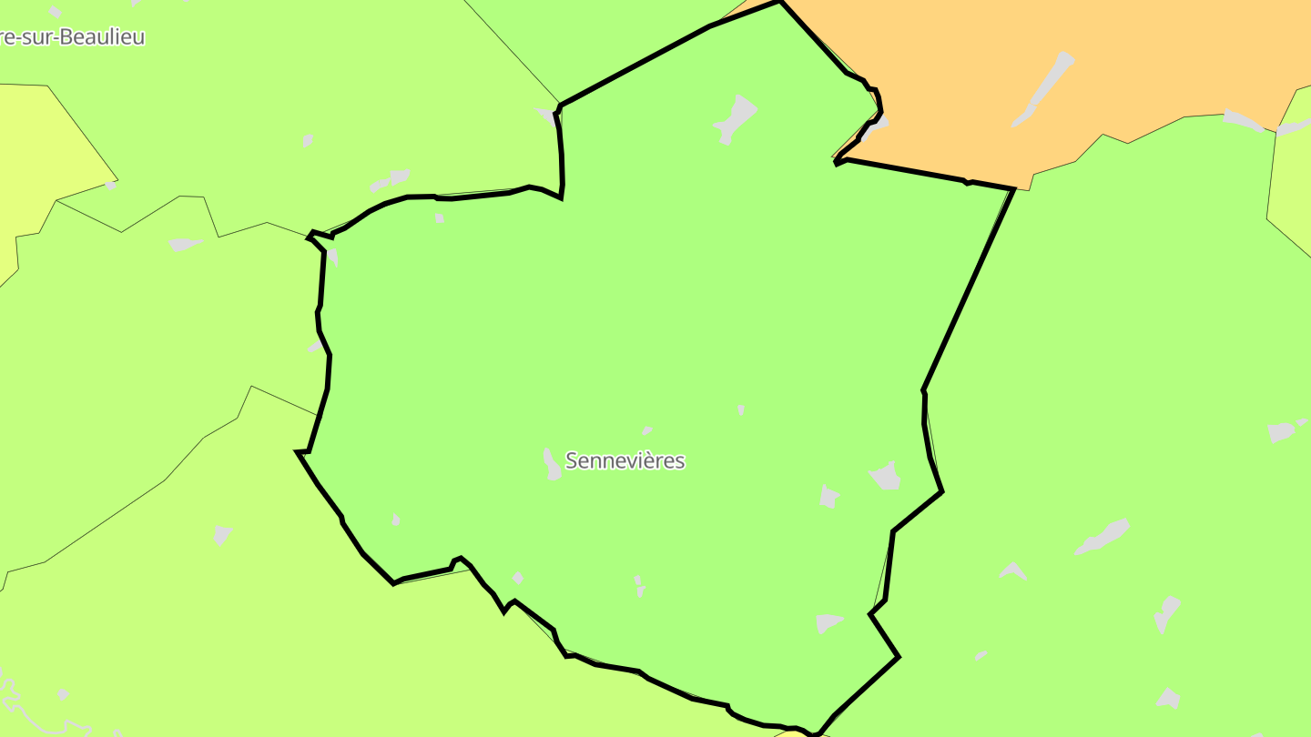 Carte des prix de l'immobilier Sennevières