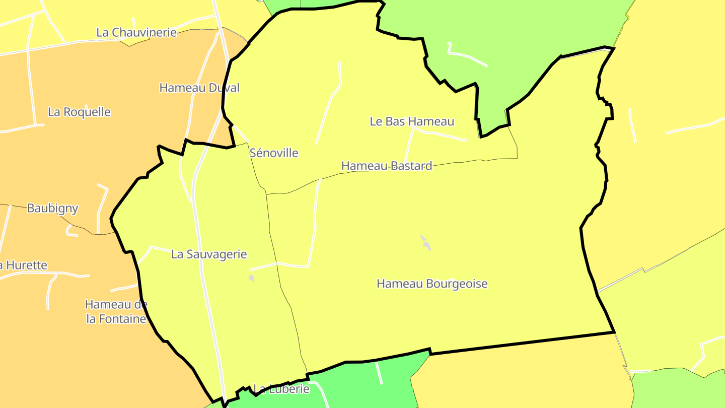 Carte des prix de l'immobilier Sénoville